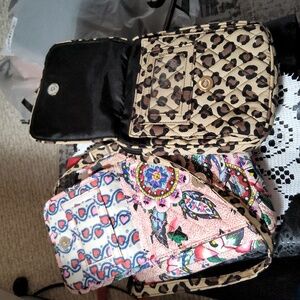 Vera Bradley Crossbody bags:   1) Leopard print 2) floral print